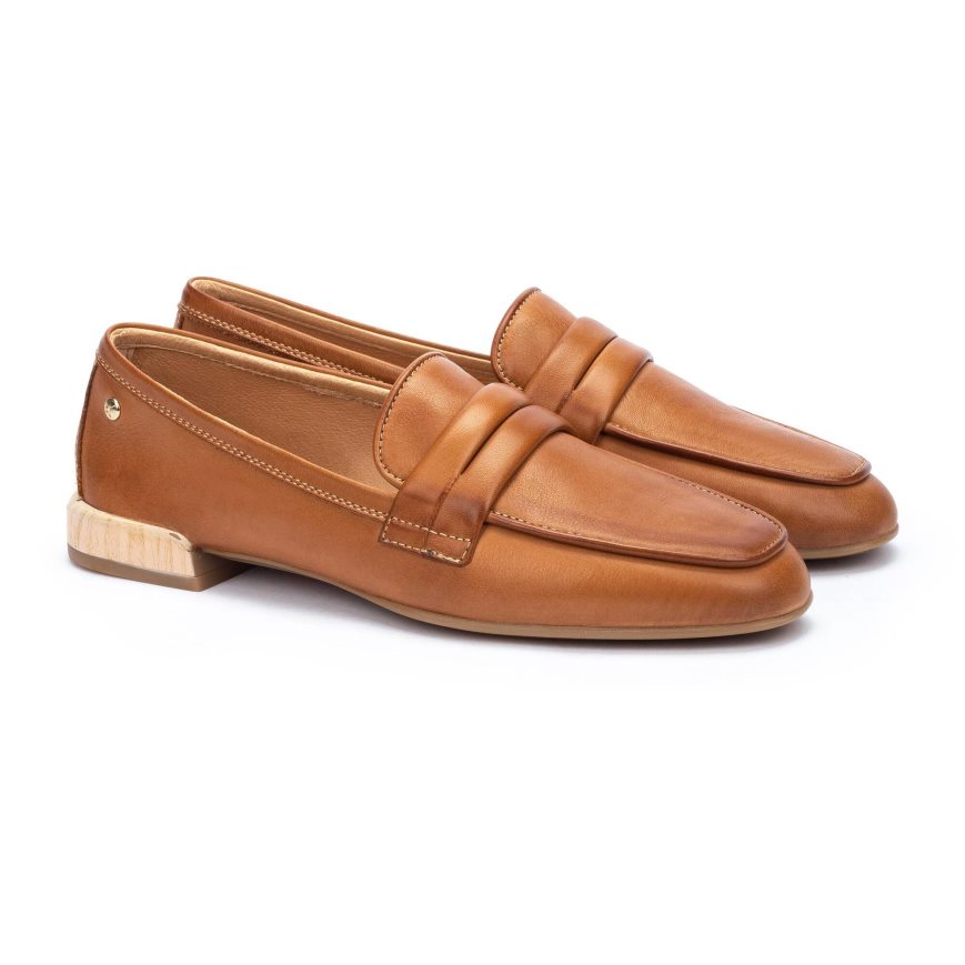 Women's Pikolinos ALMERIA Loafers Brown | NZ JAQ7530